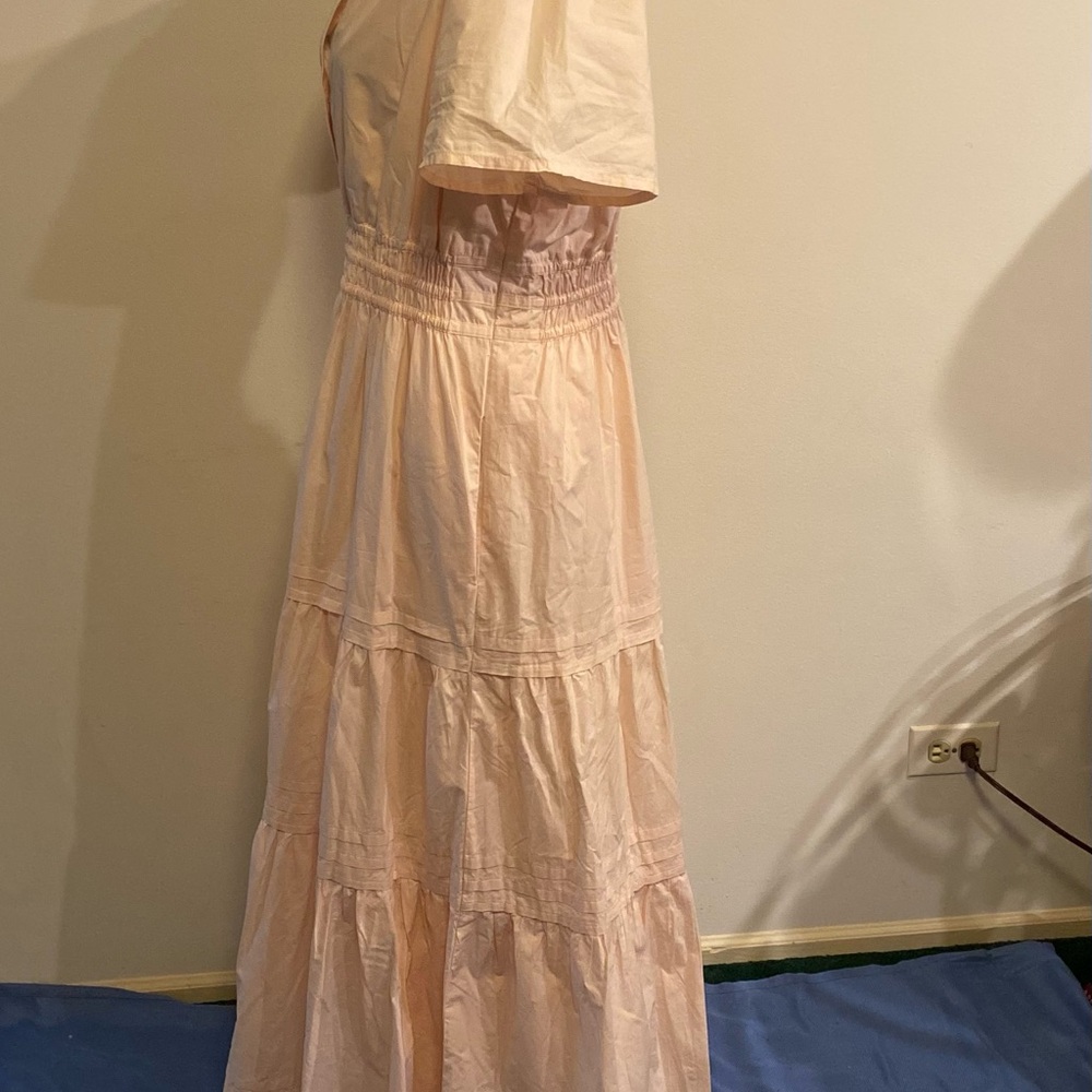 Anthropologie Peach Maxi Dress - Picture 7 of 16